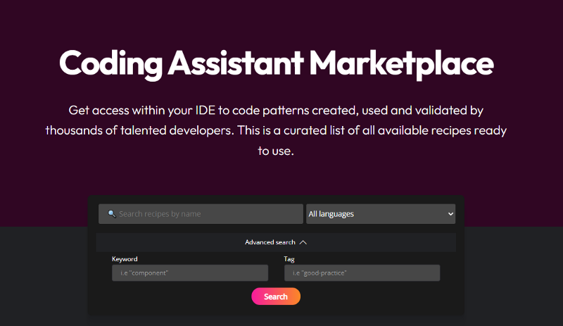 Coding Assistant Marketplace
