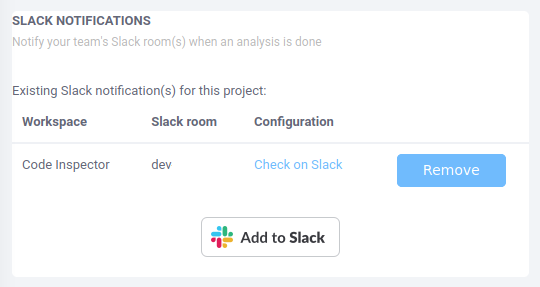 Add notifications to Slack