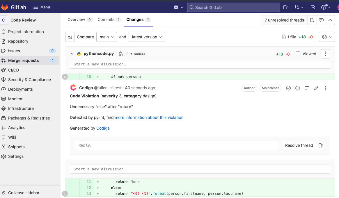 Code Review in GitLab with Annotations