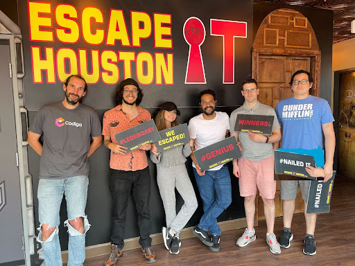 Codiga team at escaperoom