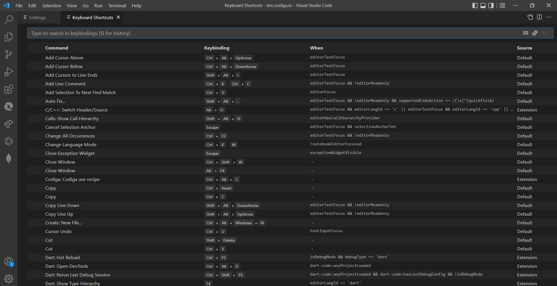 VSCODE SHORTCUTS